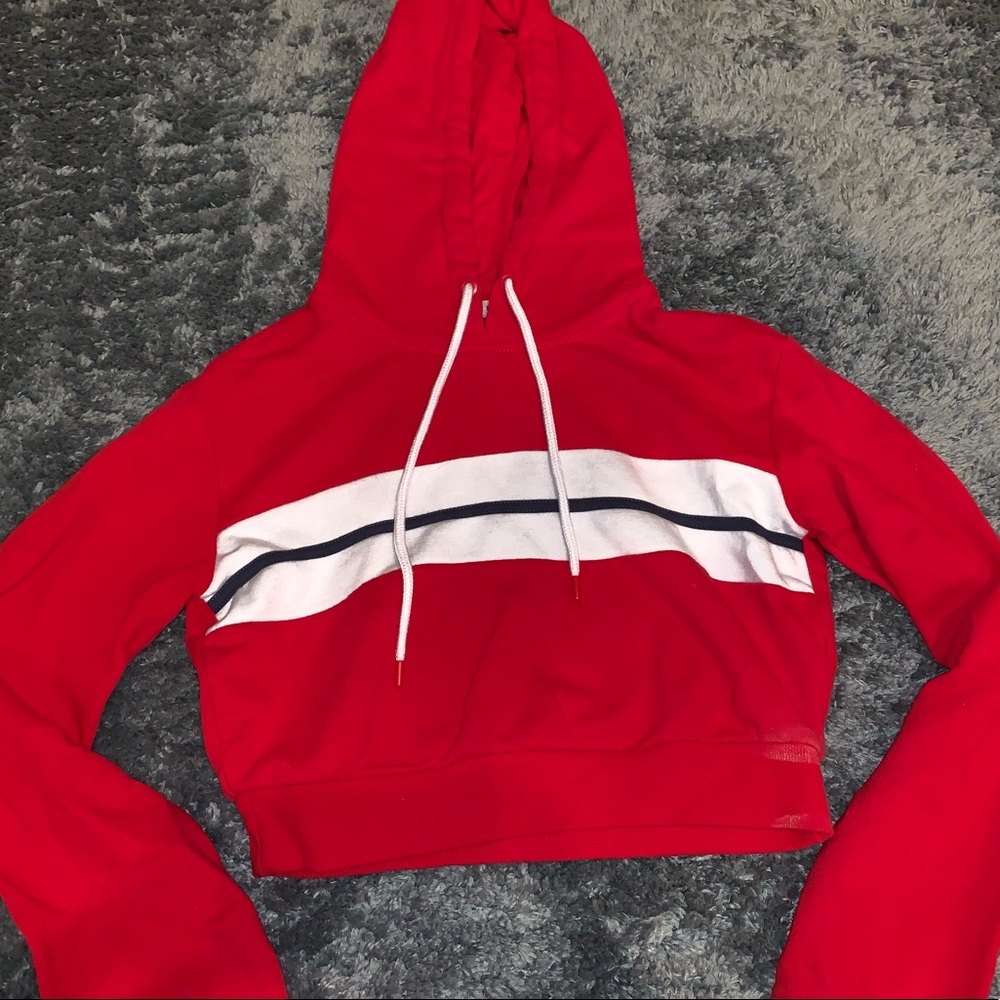 Long Sleeve Striped Hoodie